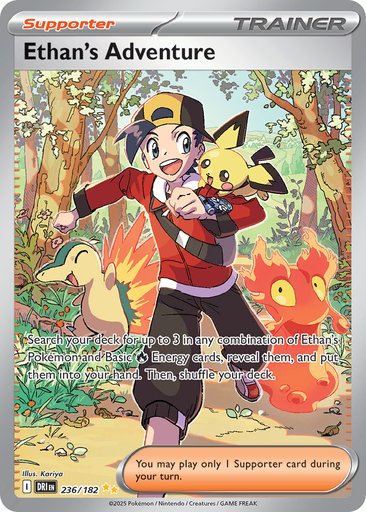 Ethan's Adventure 236/182 card from SV10: Destined Rivals