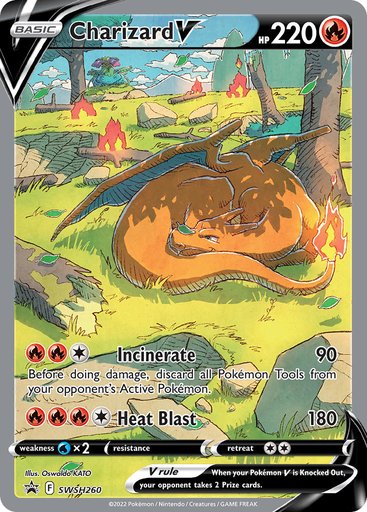 Charizard V SWSH260 card from SWSH: Sword & Shield Promo Cards
