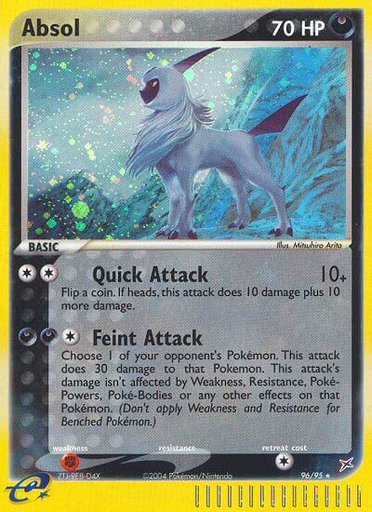 Absol 96/95 card from Team Magma vs Team Aqua