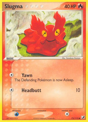 Slugma 73/115 card from Unseen Forces