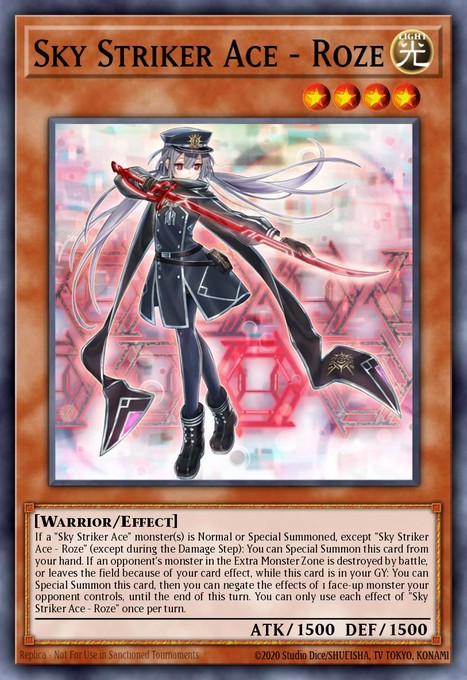 Sky Striker Ace - Roze (Alternate Art) (Quarter Century Secret Rare) BLTR-EN117 card from Battles of Legend: Terminal Revenge