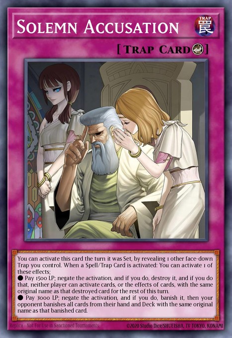 Solemn Accusation BLZD-EN079 card from Blazing Dominion