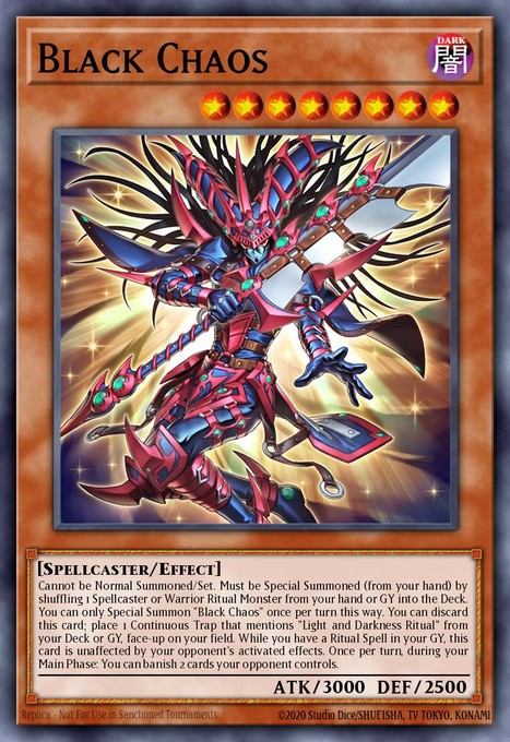 Black Chaos CORI-EN001 card from Chaos Origins