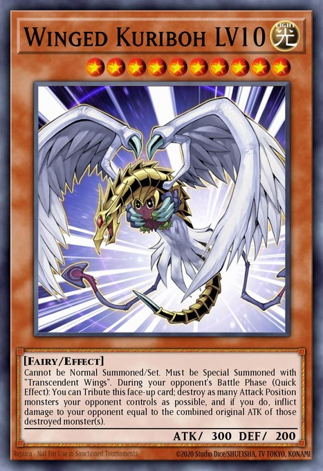 Winged Kuriboh LV10 (UTR) CRV-EN005 card from Cybernetic Revolution