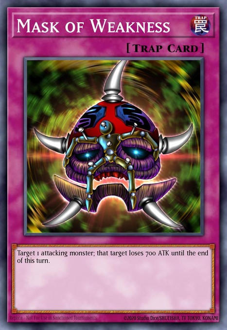 Mask of Weakness DTP1-EN017 card from Duel Terminal - Preview