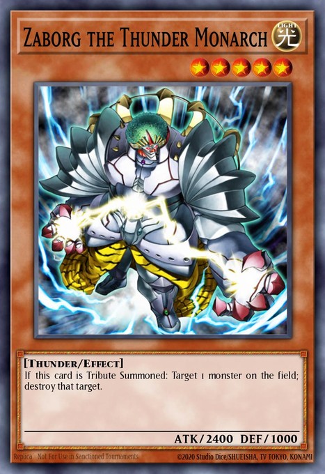 Zaborg the Thunder Monarch (Blue) DL09-EN009 card from Duelist League Promo