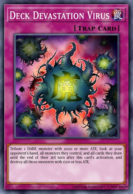 Deck Devastation Virus (UTR) FET-EN058 card from Flaming Eternity