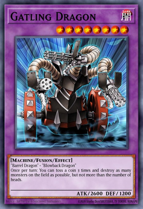 Gatling Dragon (UTR) FET-EN035 card from Flaming Eternity