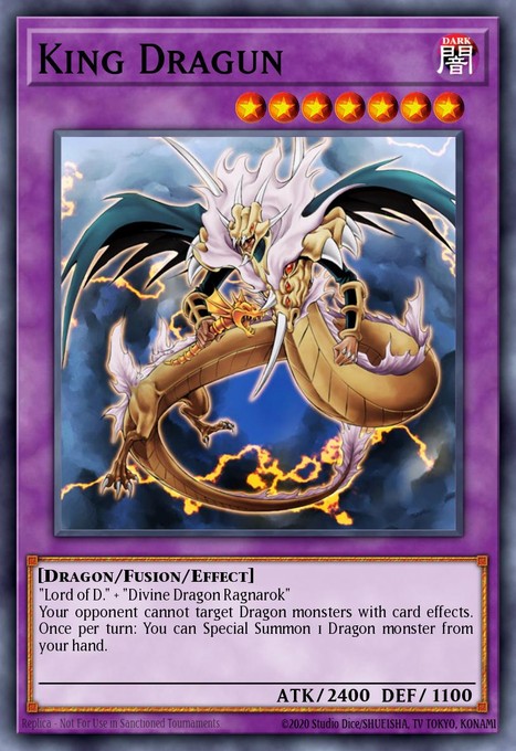 King Dragun (UTR) FET-EN036 card from Flaming Eternity