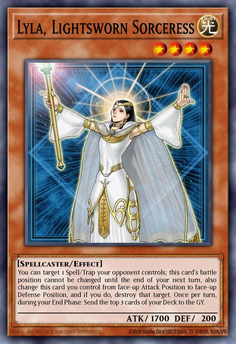 Lyla, Lightsworn Sorceress (UTR) LODT-EN019 card from Light of Destruction