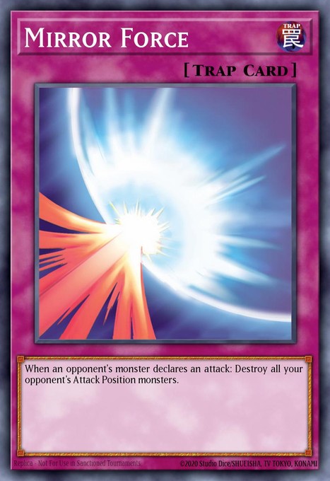Mirror Force (Ultra Pharaoh's Rare) MAMA-EN115 card from Magnificent Mavens