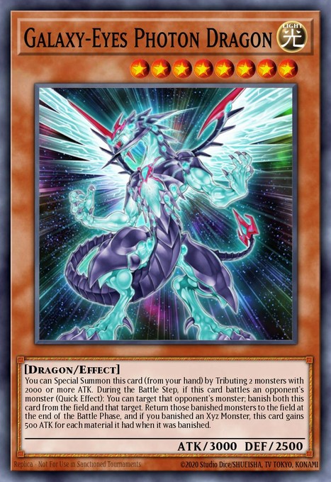 Galaxy-Eyes Photon Dragon (Ghost Rare) PHSW-EN011 card from Photon Shockwave
