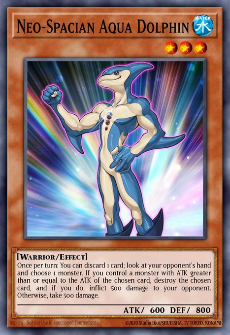 Neo-Spacian Aqua Dolphin (UTR) POTD-EN003 card from Power of the Duelist