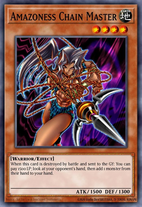 Amazoness Chain Master RP01-EN097 card from Retro Pack