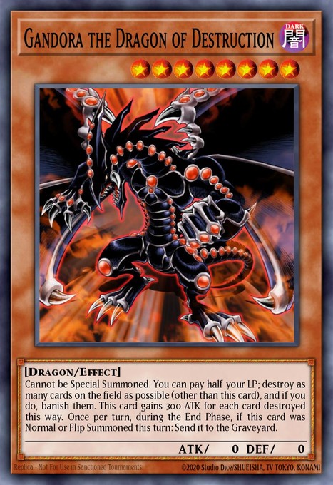 Gandora the Dragon of Destruction (Starfoil) SP13-EN041 card from Star Pack 2013