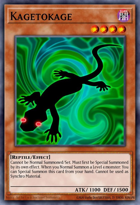 Kagetokage (Starfoil) SP13-EN009 card from Star Pack 2013