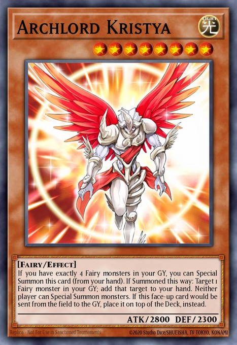 Archlord Kristya SOVR-EN096 card from Stardust Overdrive