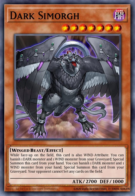 Dark Simorgh SOVR-EN092 card from Stardust Overdrive