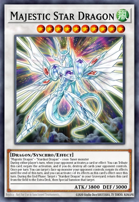 Majestic Star Dragon (UTR) SOVR-EN040 card from Stardust Overdrive
