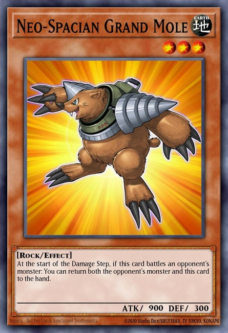 Neo-Spacian Grand Mole (UTR) STON-EN005 card from Strike of Neos