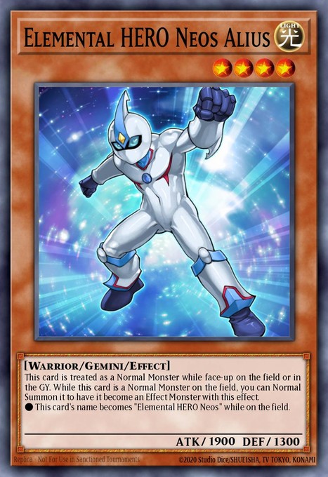 Elemental Hero Neos Alius (UTR) TAEV-EN018 card from Tactical Evolution
