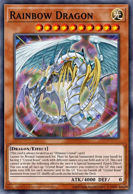 Rainbow Dragon (Ghost Rare) TAEV-EN006 card from Tactical Evolution