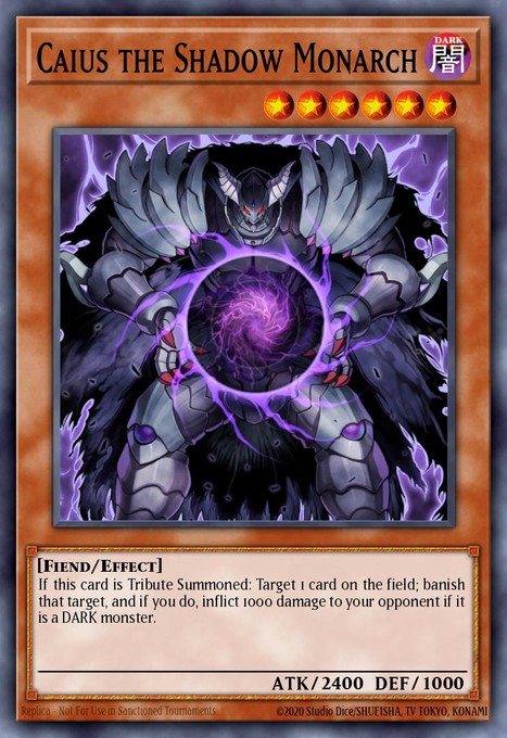 Caius the Shadow Monarch (UTR) TU03-EN000 card from Turbo Pack: Booster Three