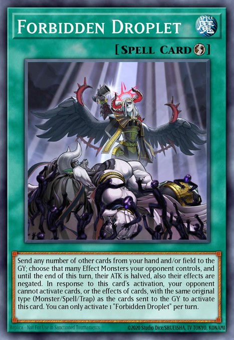 Forbidden Droplet (Regional Qualifier Stamp) WI26-EN030 card from Winner's Pack 2026-2027