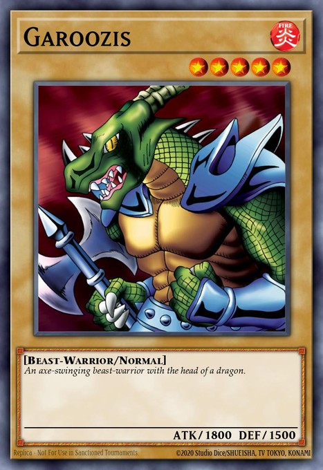 Garoozis WP11-EN009 card from World Championship 2011 Card Pack