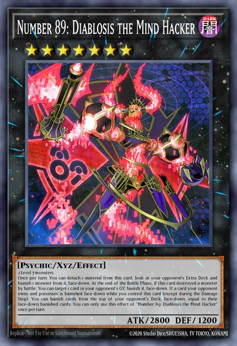 Number 89: Diablosis the Mind Hacker YCSW-EN010 card from Yu-Gi-Oh! Championship Series Prize Cards